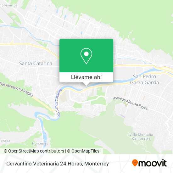 Mapa de Cervantino Veterinaria 24 Horas