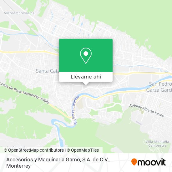 Mapa de Accesorios y Maquinaria Gamo, S.A. de C.V.