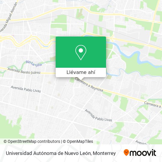 Mapa de Universidad Autónoma de Nuevo León