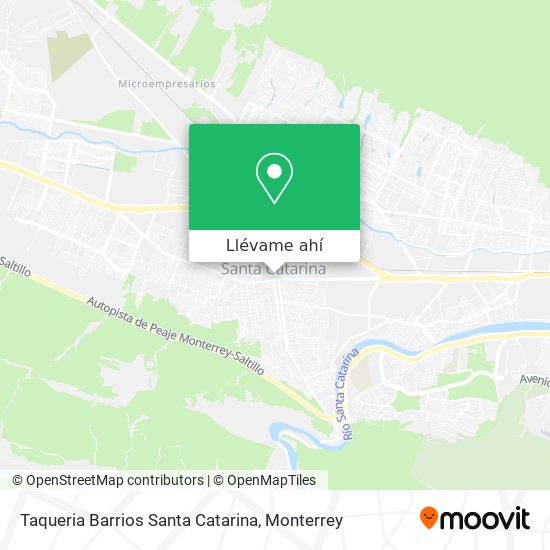 Mapa de Taqueria Barrios Santa Catarina