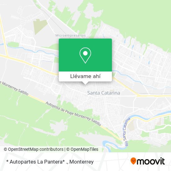 Mapa de * Autopartes La Pantera* .