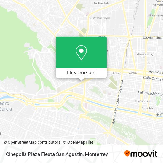 Cómo llegar a Cinepolis Plaza Fiesta San Agustin en San Pedro Garza García  en Autobús o Metrorrey?