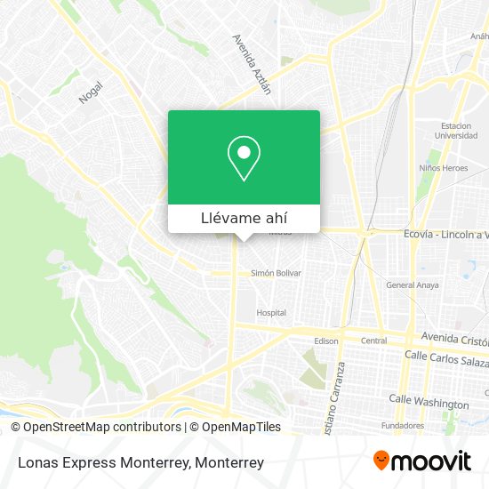 Mapa de Lonas Express Monterrey