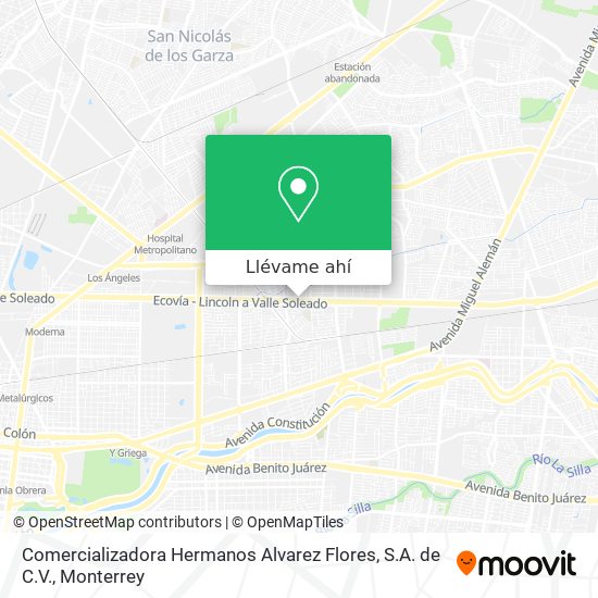 Mapa de Comercializadora Hermanos Alvarez Flores, S.A. de C.V.