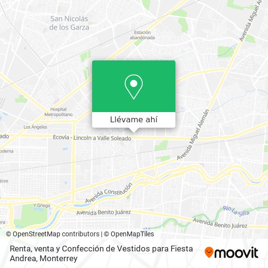 Cómo llegar a Renta, venta y Confección de Vestidos para Fiesta Andrea en  Monterrey en Autobús o Metrorrey?
