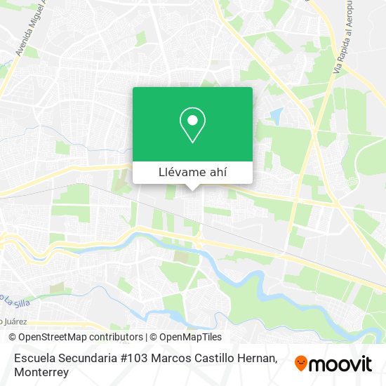 Mapa de Escuela Secundaria #103 Marcos Castillo Hernan