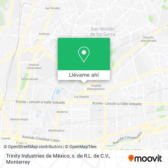Mapa de Trinity Industries de México, s. de R.L. de C.V.