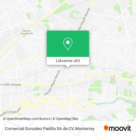 Mapa de Comercial González Padilla SA de CV
