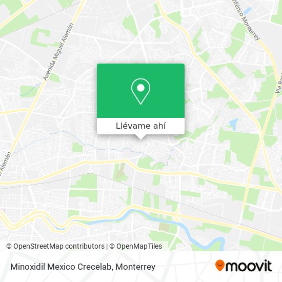 Mapa de Minoxidil Mexico Crecelab