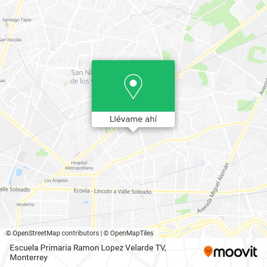 Mapa de Escuela Primaria Ramon Lopez Velarde TV