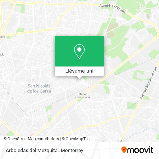 Mapa de Arboledas del Mezquital