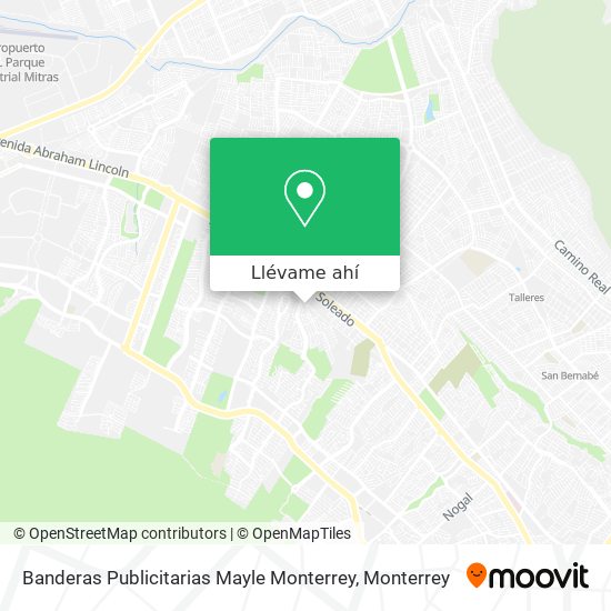 Mapa de Banderas Publicitarias Mayle Monterrey