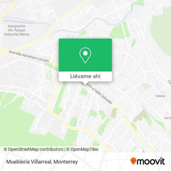 Mapa de Muebleria Villarreal