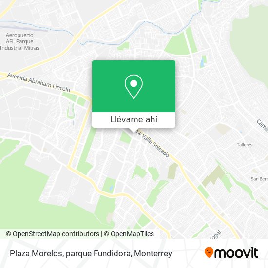 Mapa de Plaza Morelos, parque Fundidora