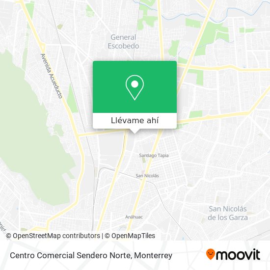 Mapa de Centro Comercial Sendero Norte