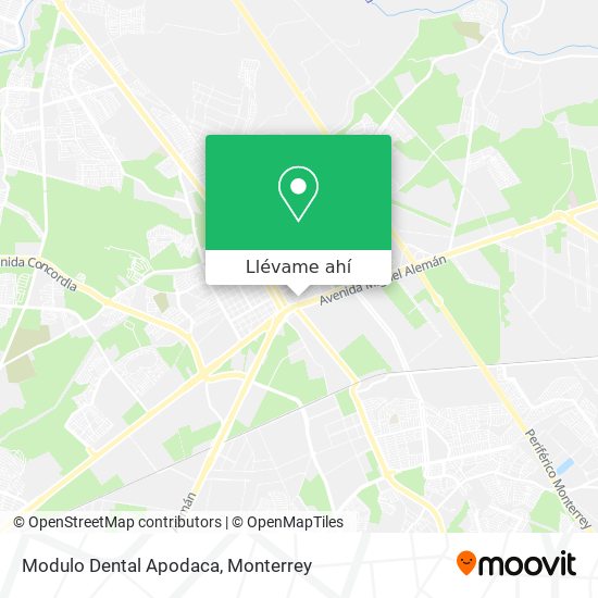 Mapa de Modulo Dental Apodaca