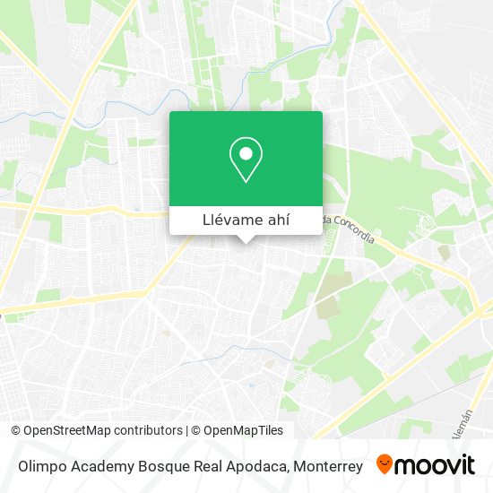 Mapa de Olimpo Academy Bosque Real Apodaca