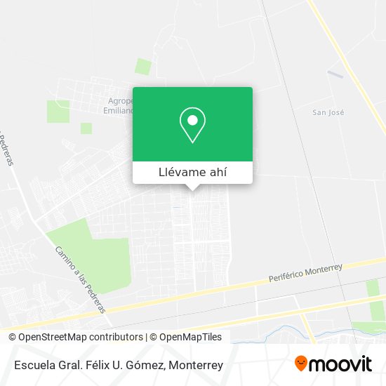 Mapa de Escuela Gral. Félix U. Gómez