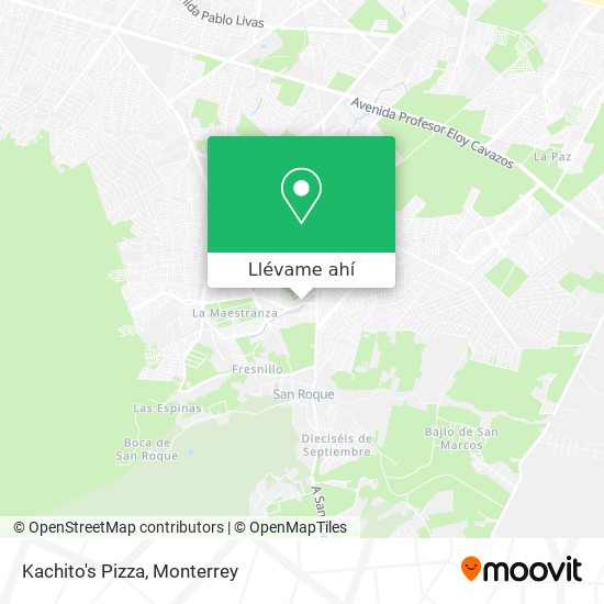 Mapa de Kachito's Pizza