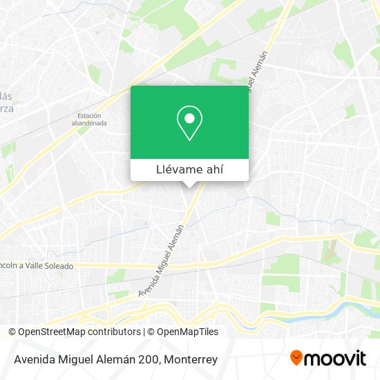Mapa de Avenida Miguel Alemán 200