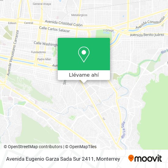 Mapa de Avenida Eugenio Garza Sada Sur 2411