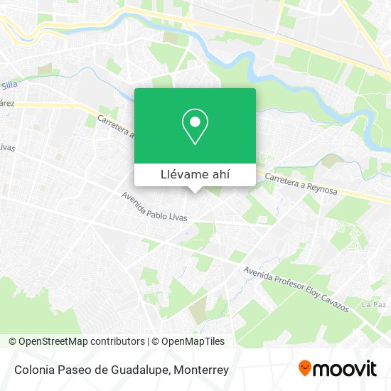 Mapa de Colonia Paseo de Guadalupe