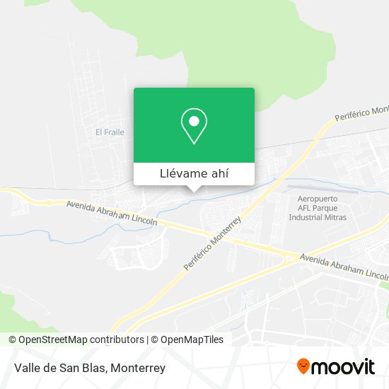 Mapa de Valle de San Blas