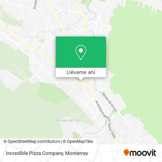 Mapa de Incredible Pizza Company