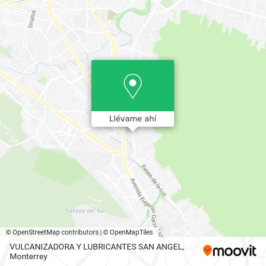 Mapa de VULCANIZADORA Y LUBRICANTES SAN ANGEL