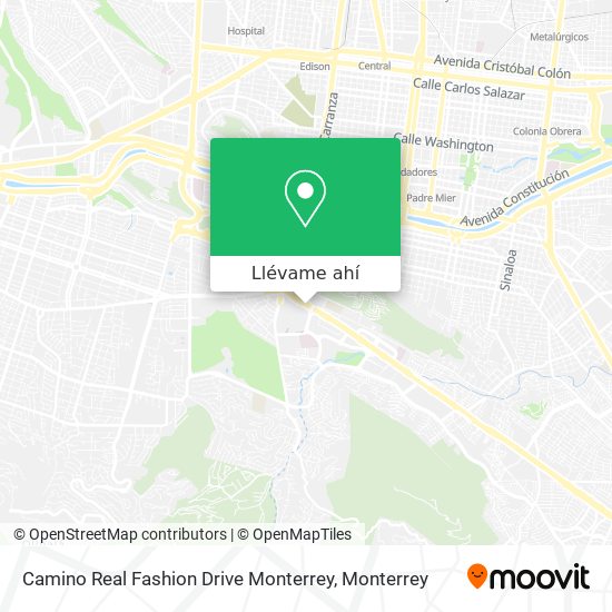 Mapa de Camino Real Fashion Drive Monterrey