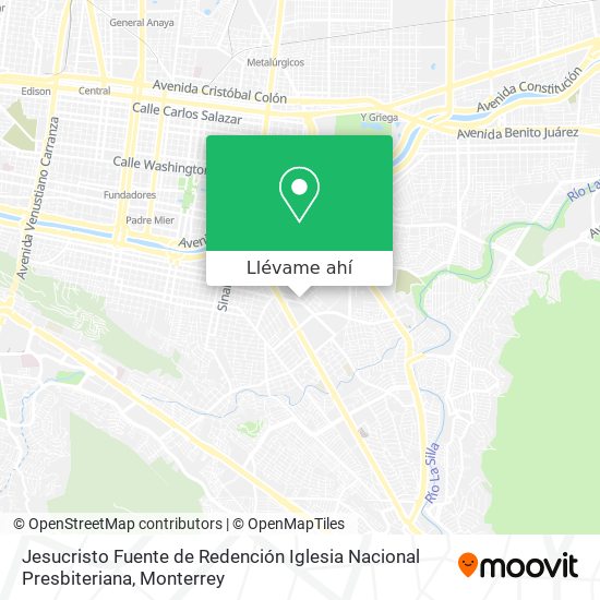 Mapa de Jesucristo Fuente de Redención Iglesia Nacional Presbiteriana