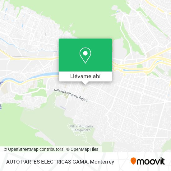 Mapa de AUTO PARTES ELECTRICAS GAMA