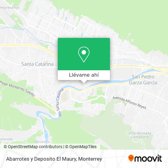 Mapa de Abarrotes y Deposito El Maury