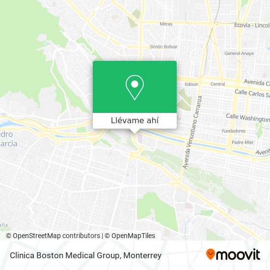 Mapa de Clinica Boston Medical Group