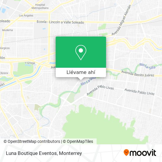 Mapa de Luna Boutique Eventos