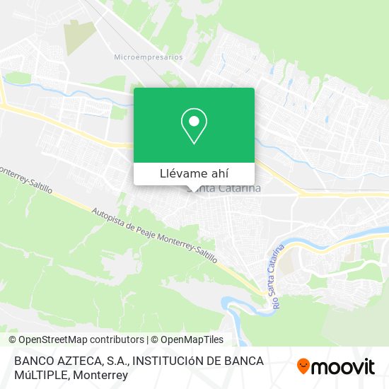 Mapa de BANCO AZTECA, S.A., INSTITUCIóN DE BANCA MúLTIPLE