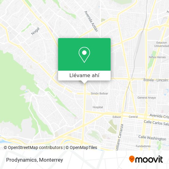 Cómo llegar a Prodynamics en Monterrey en Autobús o Metrorrey?