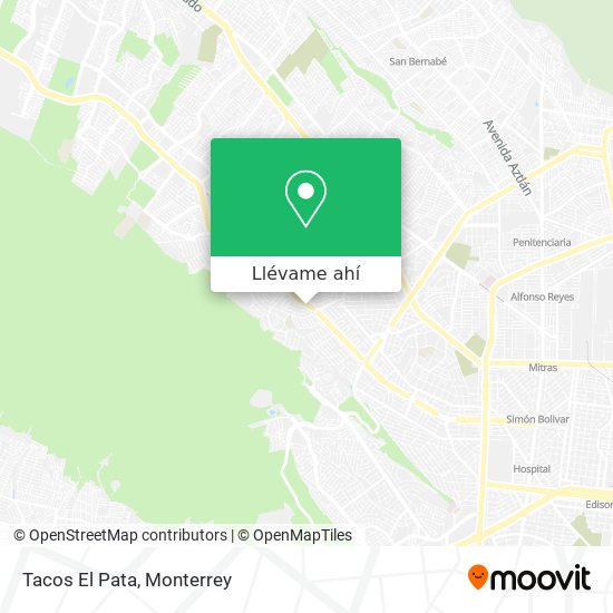Cómo llegar a Tacos El Pata en Monterrey en Autobús?