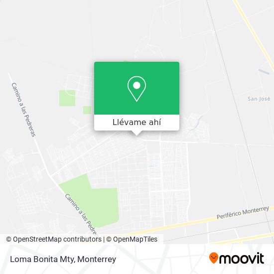 Mapa de Loma Bonita Mty