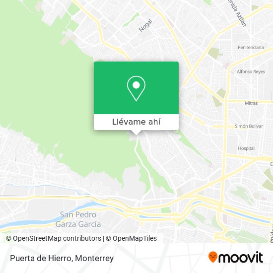 Cómo llegar a Puerta de Hierro en San Pedro Garza García en Autobús?