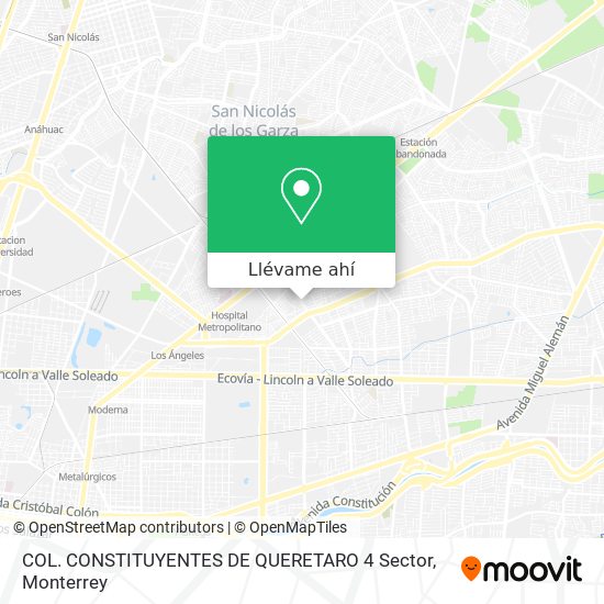 Cómo llegar a COL. CONSTITUYENTES DE QUERETARO 4 Sector en Monterrey en  Autobús o Metrorrey?