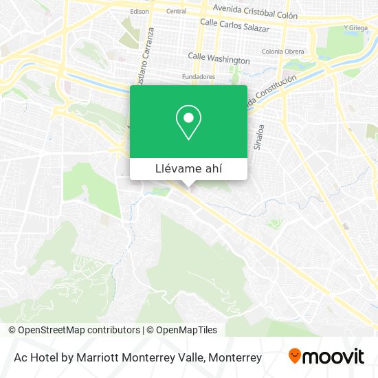 Mapa de Ac Hotel by Marriott Monterrey Valle