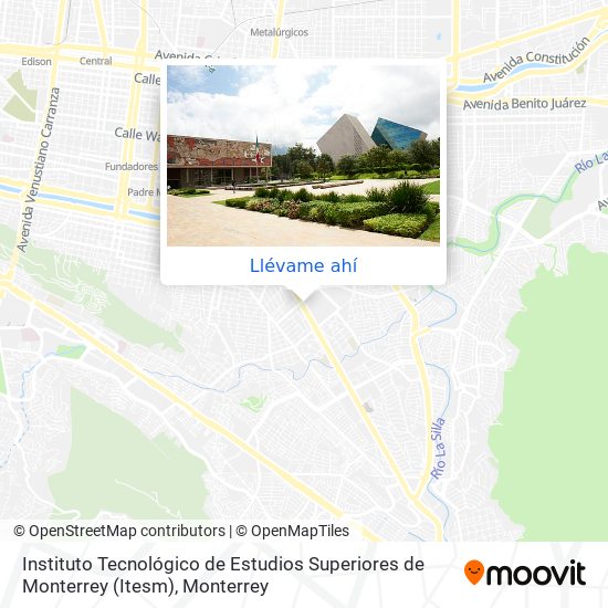Mapa de Instituto Tecnológico de Estudios Superiores de Monterrey (Itesm)