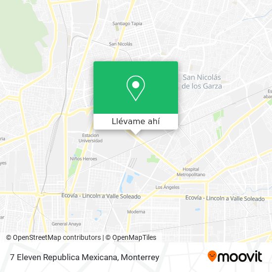 Mapa de 7 Eleven Republica Mexicana