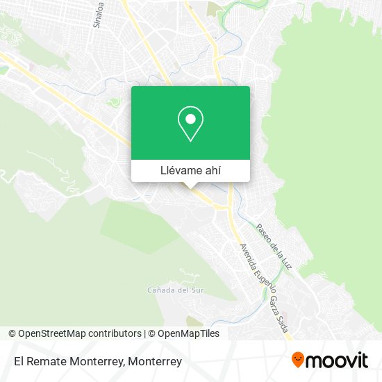 Mapa de El Remate Monterrey