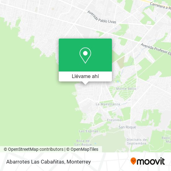 Mapa de Abarrotes Las Cabañitas