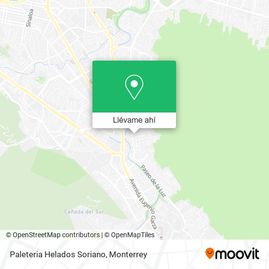 Mapa de Paleteria Helados Soriano