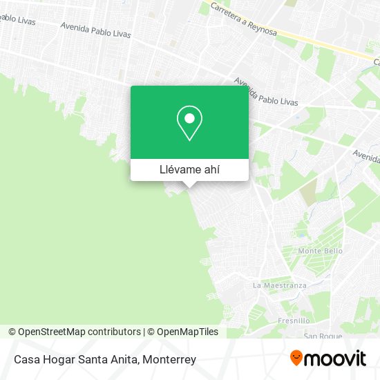 Mapa de Casa Hogar Santa Anita