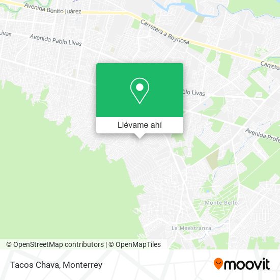 Mapa de Tacos Chava