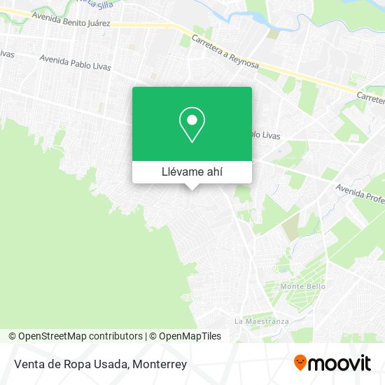 Mapa de Venta de Ropa Usada